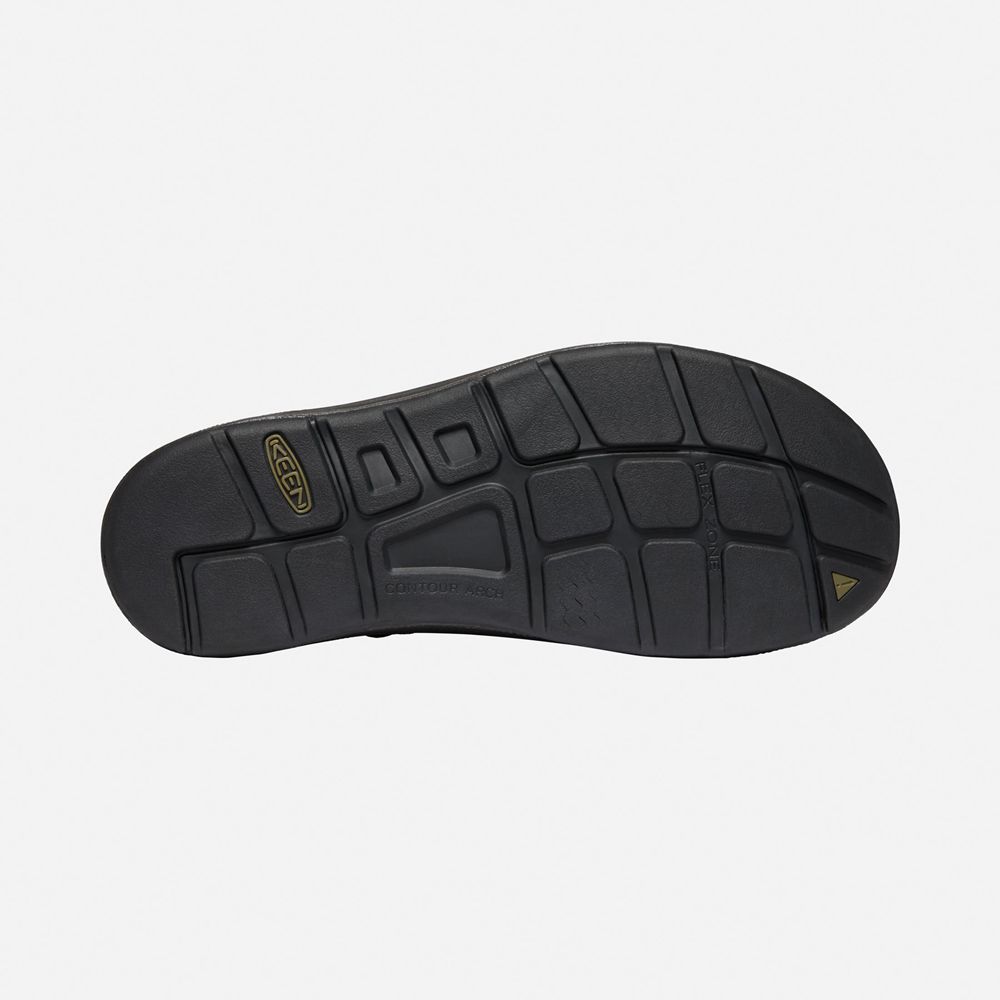Sandalias Marca Keen Mexico Negros/Verde Oliva - Hombre Uneek - LC7281390